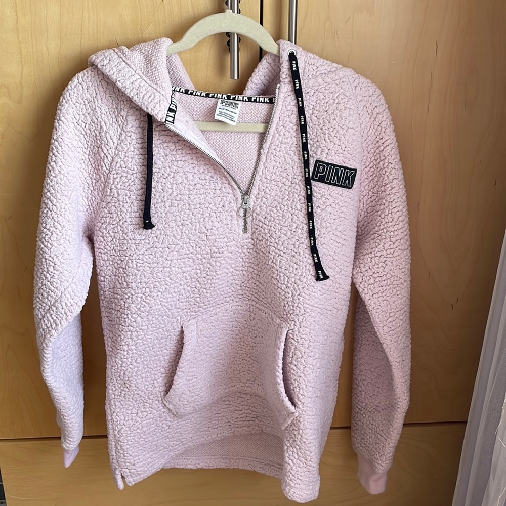 Pink fuzzy sweater
